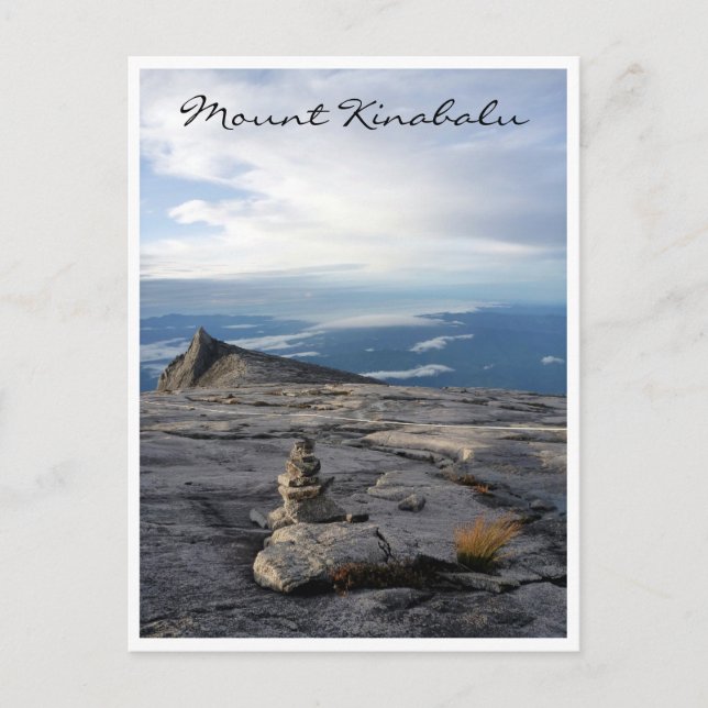 kinabalu view pile postcard (Front)