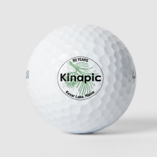 Kinapic 80th year set of 3 golf balls