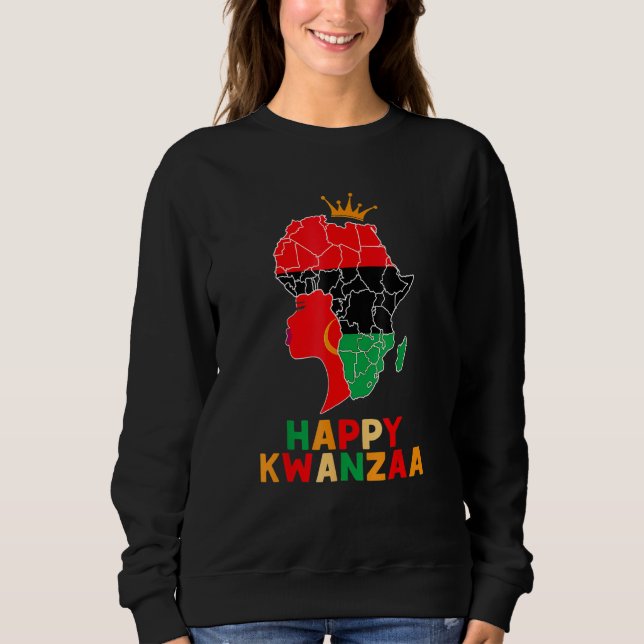 Kinara Seven Principles African American Kwanzaa A Sweatshirt (Front)