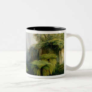 Kinchinjunga from Darjeeling, 1879 (oil on canvas) Two-Tone Coffee Mug