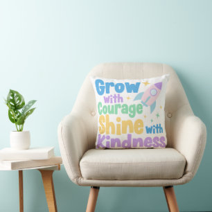 Kind and Brave Inspiration for Little Hearts Cushion