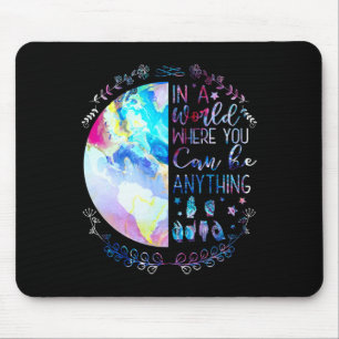 Kind Asl Alphabet American Sign Language Deaf Awar Mouse Pad