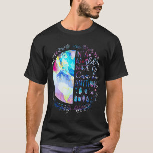 Kind Asl Alphabet American Sign Language Deaf Awar T-Shirt