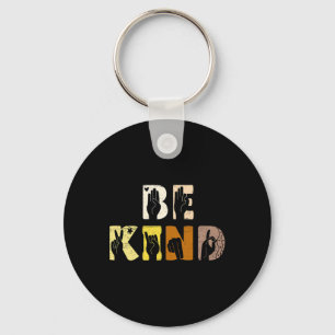 Kind Asl Hand Sign Interpreter Sign Language  Key Ring