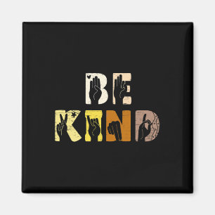 Kind Asl Hand Sign Interpreter Sign Language Magnet