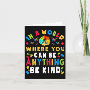 Kind Autism Awareness Asl Mum Teacher Kindness 18 Card