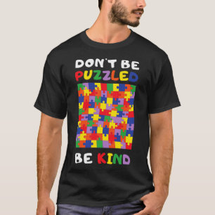 Kind Autistic Puzzle Autism Awareness 2022 Asl Mum T-Shirt