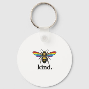 Kind Bee Vintage Rainbow Wing Shirt Design (2)_1 Key Ring
