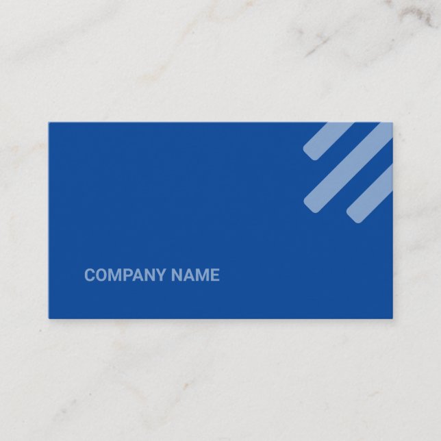 Kind Blue Tone Flat Shapes Qr Code Business Card (Front)