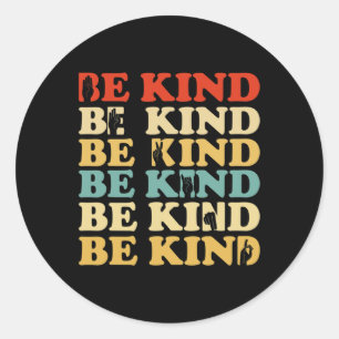 Kind Deaf Awareness Hard Of Hearing Asl Sign Langu Classic Round Sticker