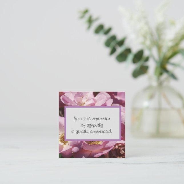 Kind Expression of Sympathy Card (Standing Front)