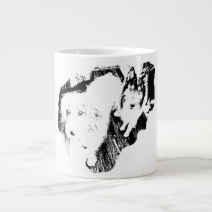 Kind Eyes, Shaggy Charm Large Coffee Mug
