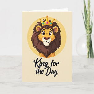 Kind Fathers Day Feline Portrait Card