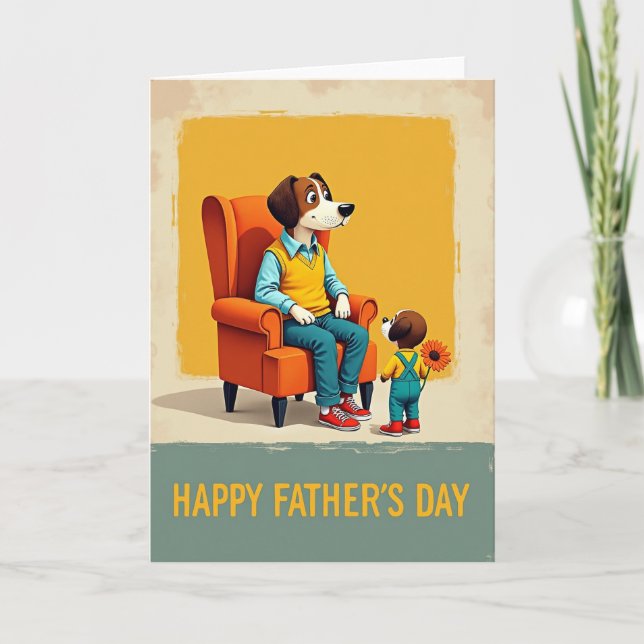 Kind Fathers Day Figure Card (Front)