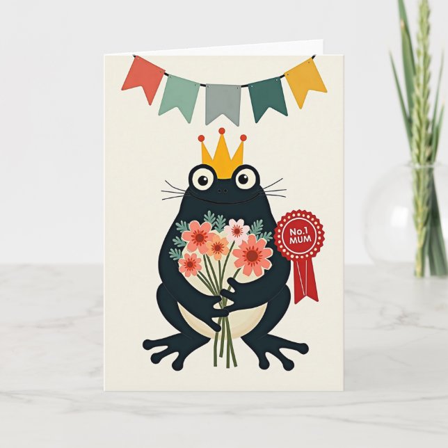 Kind Frog Mothers Day Card (Front)