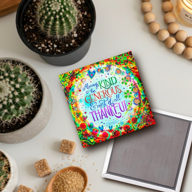 Kind Generous Thankful Inspirivity Pretty Magnet (Creator Uploaded)