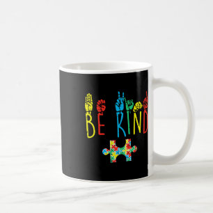 Kind Hand Sign Language Autism Awareness Asl Mum P Coffee Mug