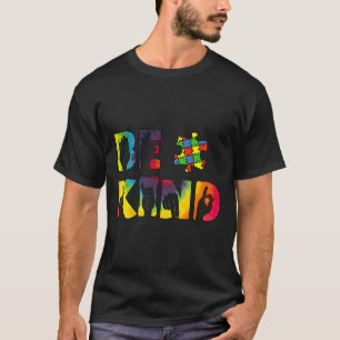 Kind Hand Sign Language Puzzle Autism Awareness As T-Shirt