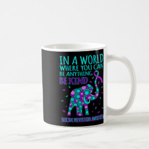 Kind Happy Suicide Prevention Awareness Support Gr Coffee Mug