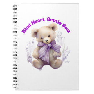 Kind Heart Gentle Bear Notebook - Cute Bear Design