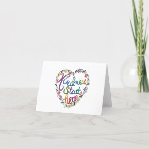 Kind Heart Thank You Card