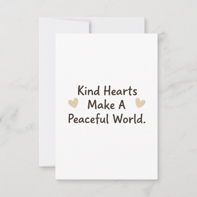 Kind Hearts Thank You Card (Front)