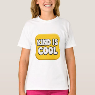 Kind Is Cool Yellow Badge T-Shirt