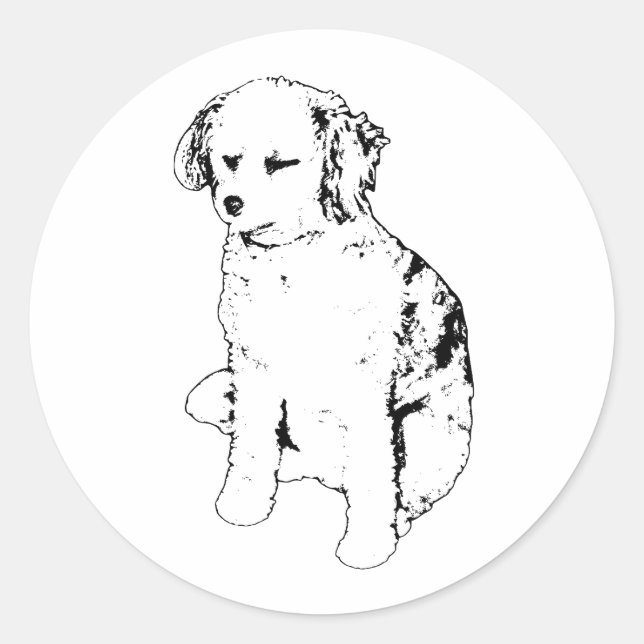 Kind Mark, Visual Simplicity Classic Round Sticker (Front)