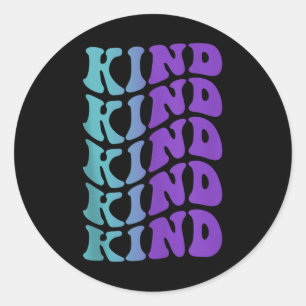 Kind, Mental Health Awareness Tank Top  Classic Round Sticker