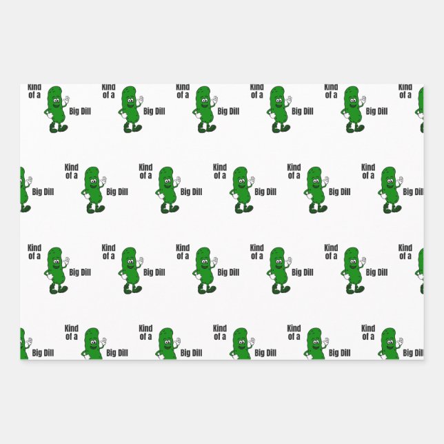 Kind of a Big Dill Pickle Wrapping Paper Sheet (Front)