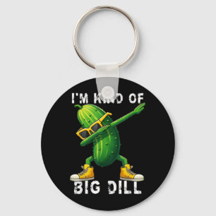 Kind Of Big Dill Pickle Dabbing Halloween Cucumber Key Ring