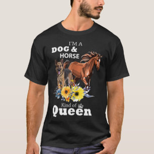 Kind Of Queen German Shepherd Horse 1 T-Shirt