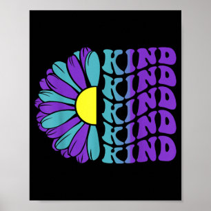 Kind Prevention Awareness Suower Design Poster