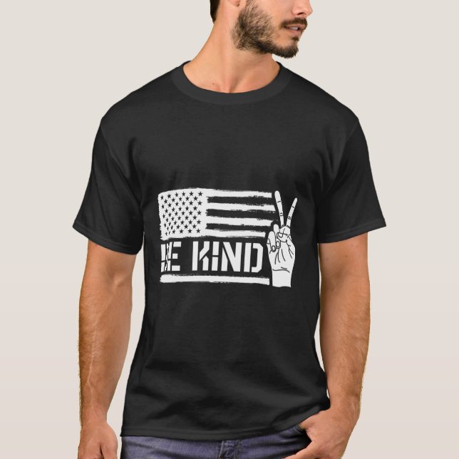 Kind Sign Language Asl Teacher Gift Deaf Awareness T-Shirt (Front)