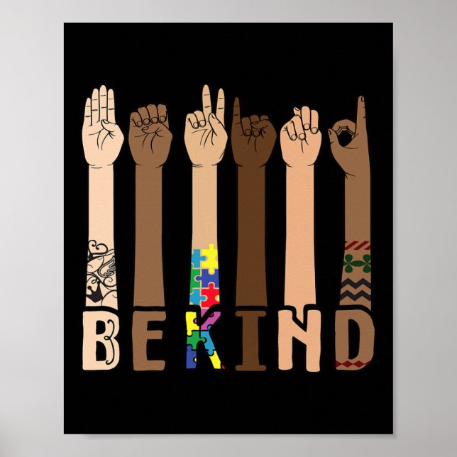 Kind Sign Language Hand Talking Teachers Interpret (Front)