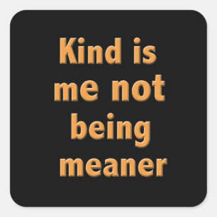 Kind Square Sticker
