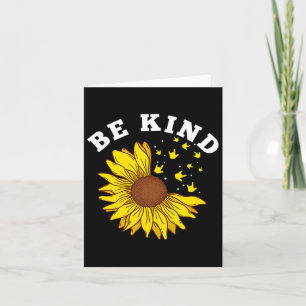 Kind Sunflower Asl Deaf Card