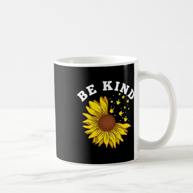 Kind Sunflower Asl Deaf  Coffee Mug (Right)