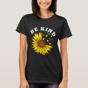 Kind Sunflower Asl Deaf T-Shirt