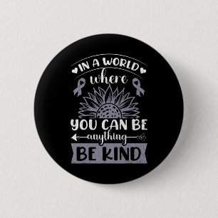 Kind Sunflower Funny Dyslexia Awareness Graphic 6 Cm Round Badge