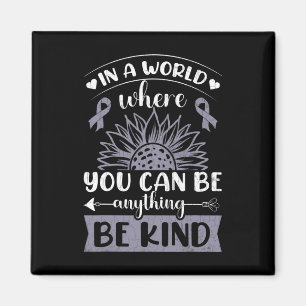 Kind Sunflower Funny Dyslexia Awareness Graphic Magnet