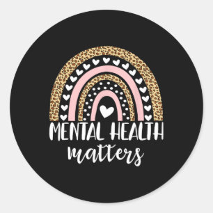 Kind To Your Mind Rainbow Mental Health Problems A Classic Round Sticker