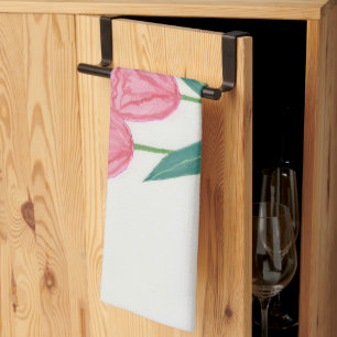 Kind Tulips Tea Towel