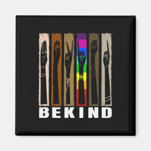 Kind Usa Sign Language Hand Talking Teachers Lgbtq Magnet