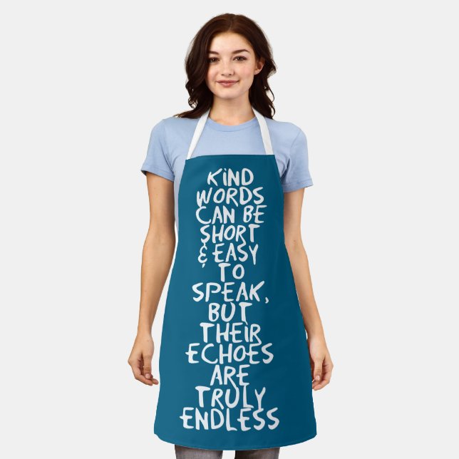 Kind words apron (Worn)