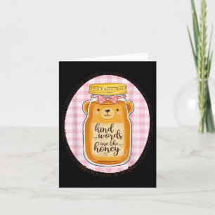 Kind Words Are Like Honey Bible Verse Scripture Ch Card