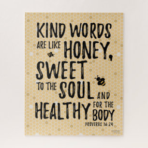 Kind Words Are Like Honey, Proverbs 16:24 - GLS Jigsaw Puzzle