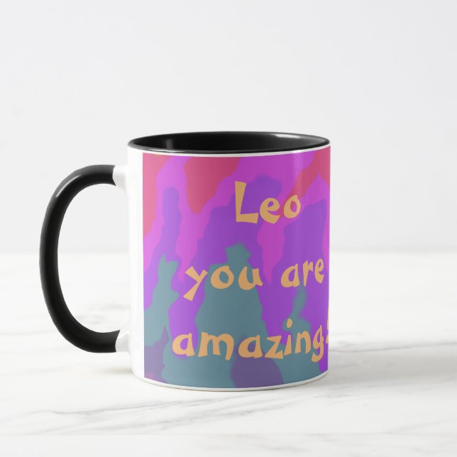 Kind Words Cool  Arty Vibe Colourful Mug (Left)