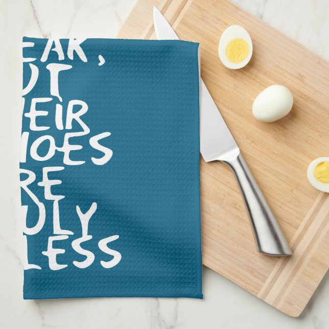 Kind words tea towel (Quarter Fold)