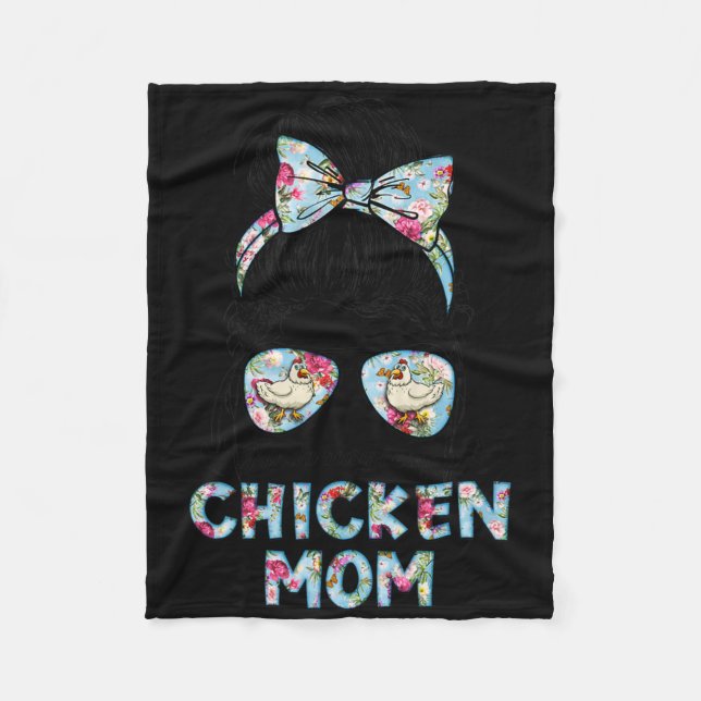 Kinda Busy Being A Chicken Mom New Mom Mother's Da Fleece Blanket (Front)